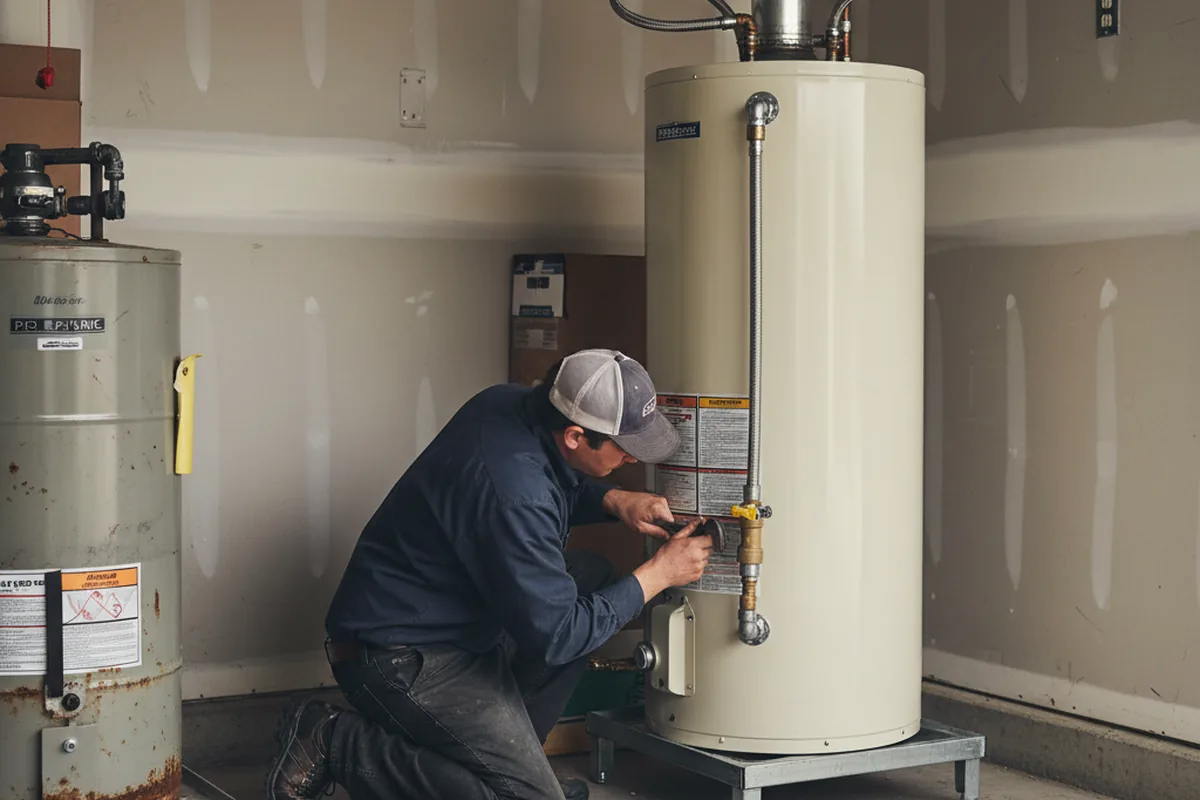 Water heater and shutoff valve replacement in Hillsborough